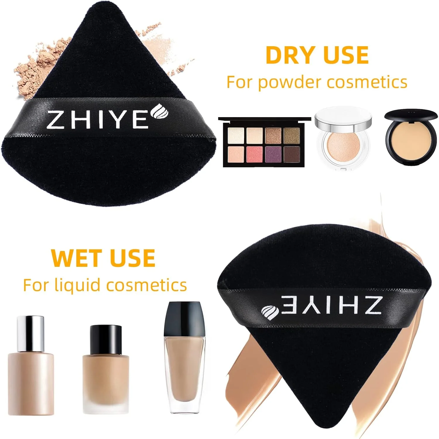 پدهای مثلثی پودر آرایشی ZHIYE، بسته 4 عددی، پد آرایشی صورت چندبار مصرف، ابزار آرایش صورت چند منظوره، اسفنج آرایشی دو منظوره خشک و مرطوب برای کرم BB CC و کرم پودر مایع (مشکی) پدهای مثلثی پودر آرایشی ZHIYE، بسته 4 عددی، پد آرایشی صورت چندبار مصرف، ابزار آرایش صورت چند منظوره، اسفنج آرایشی دو منظوره خشک و مرطوب برای کرم BB CC و کرم پودر مایع (مشکی)