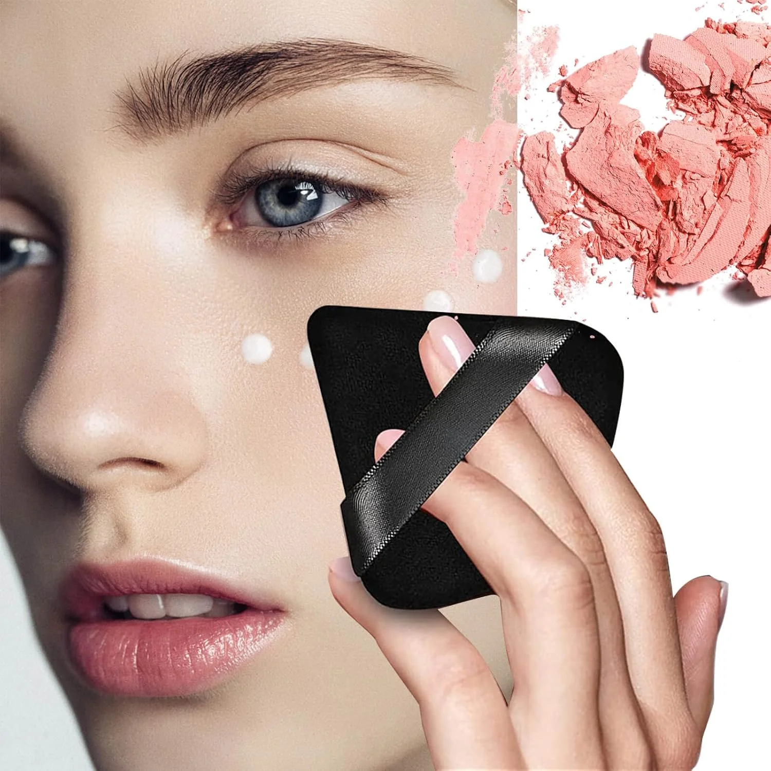 پدهای آرایشی مثلثی نرم XMOSNZ مناسب برای پودر فیکس، پودر شل، کانتورینگ زیر چشم و گوشه ها، ابزار آرایشی (6 عدد، مشکی) پدهای آرایشی مثلثی نرم XMOSNZ مناسب برای پودر فیکس، پودر شل، کانتورینگ زیر چشم و گوشه ها، ابزار آرایشی (6 عدد، مشکی)