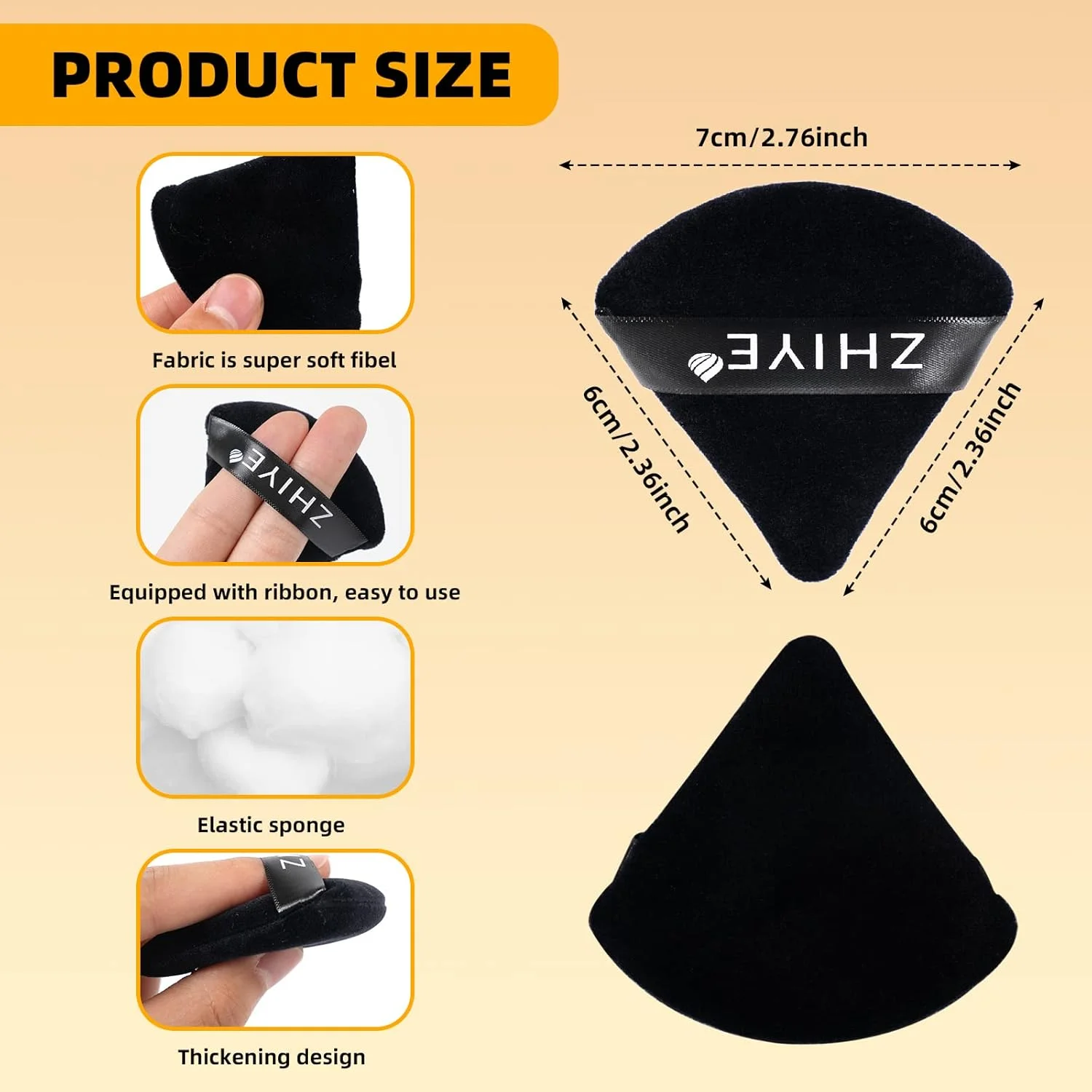 پدهای مثلثی پودر آرایشی ZHIYE، بسته 4 عددی، پد آرایشی صورت چندبار مصرف، ابزار آرایش صورت چند منظوره، اسفنج آرایشی دو منظوره خشک و مرطوب برای کرم BB CC و کرم پودر مایع (مشکی) پدهای مثلثی پودر آرایشی ZHIYE، بسته 4 عددی، پد آرایشی صورت چندبار مصرف، ابزار آرایش صورت چند منظوره، اسفنج آرایشی دو منظوره خشک و مرطوب برای کرم BB CC و کرم پودر مایع (مشکی)