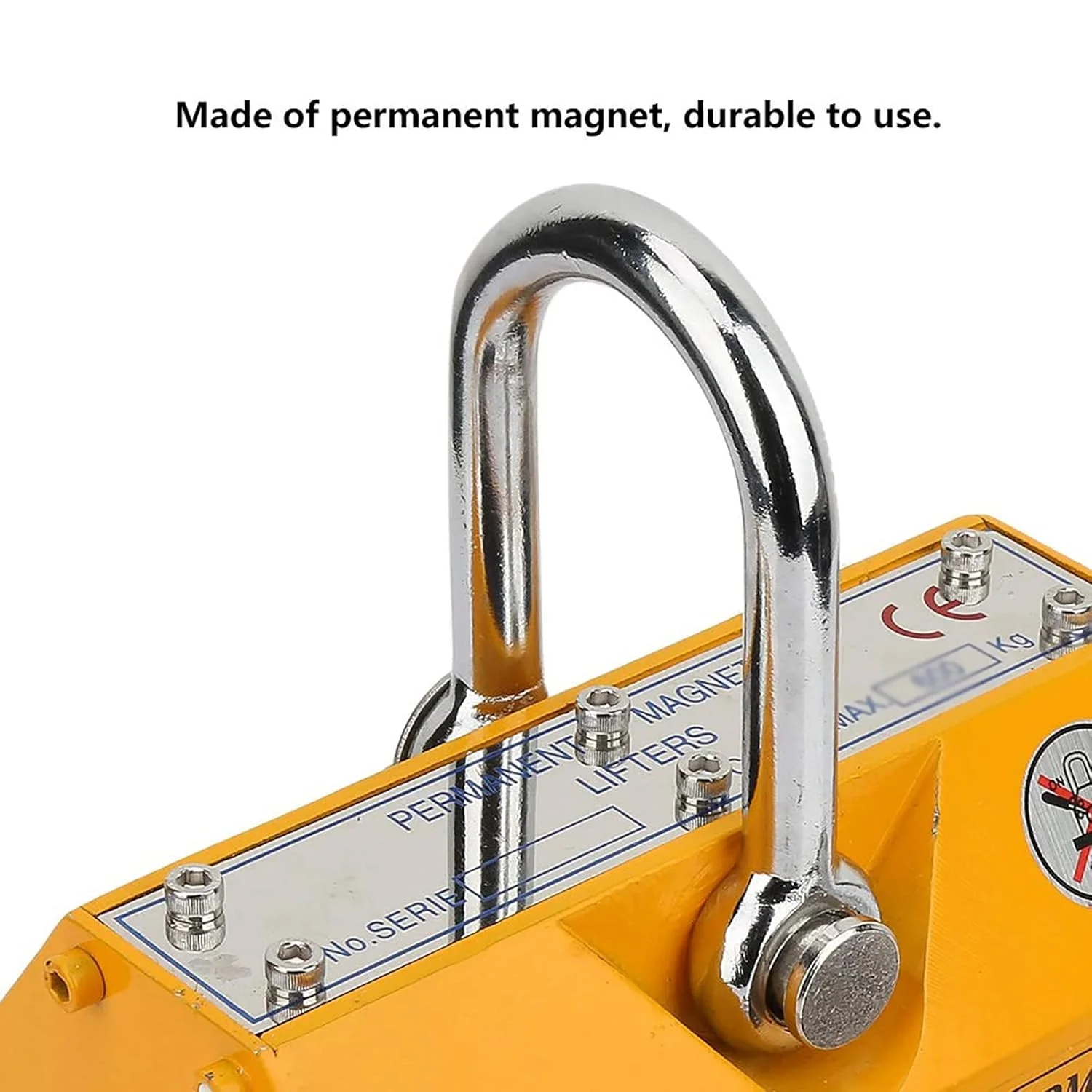 JAHLGT Permanent Magnetic Lifter, 1000KG Portable Permanent Lifting Magnet Crane Magnetic Lifter Tool, Handling Steel Plates,Iron Blocks, Heavy Duty Transportation JAHLGT Permanent Magnetic Lifter, 1000KG Portable Permanent Lifting Magnet Crane Magnetic Lifter Tool, Handling Steel Plates,Iron Blocks, Heavy Duty Transportation