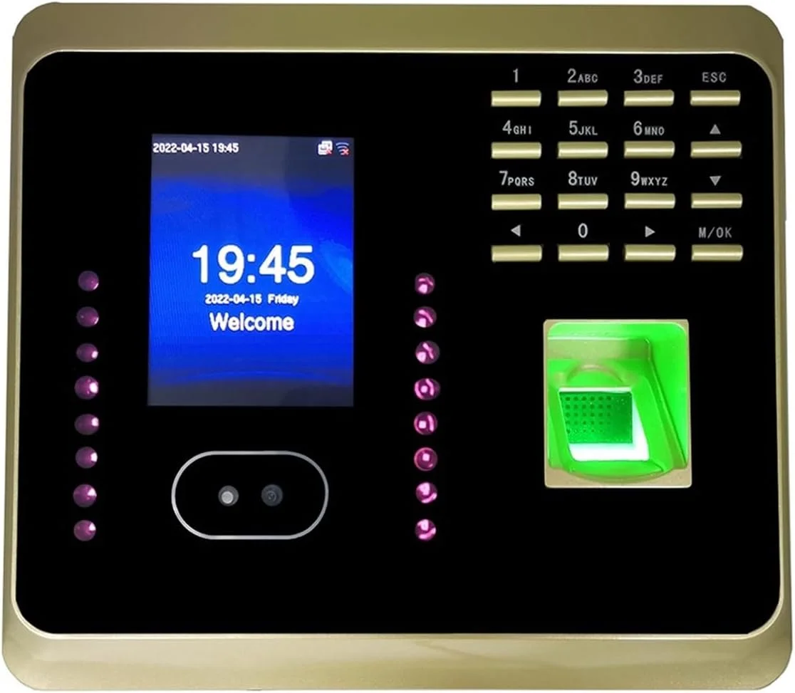 دستگاه حضور و غیاب JHQWIDD مدل UF100plus، سیستم حضور و غیاب بیومتریک وای فای با تشخیص چهره، ساعت حضور و غیاب اثر انگشتی، مدیریت حضور و غیاب کارکنان، دستگاه الکترونیکی ثبت ورود و خروج اتوماتیک، کاربری آسان