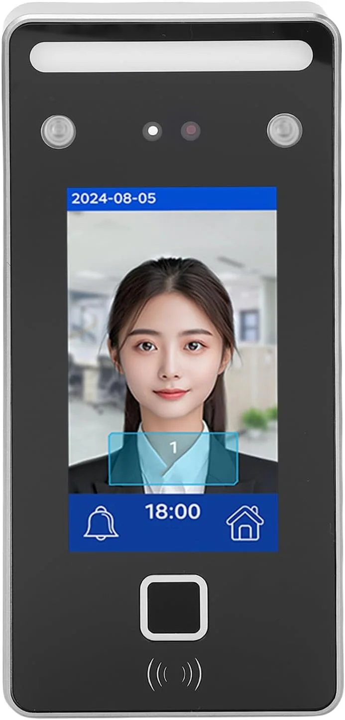دستگاه حضور و غیاب تشخیص چهره Depisuta، ساعت بیومتریک با نور مرئی پویا و کنترل دسترسی کارت، ساعت حضور و غیاب کارمندان برای هتل و کارخانه
