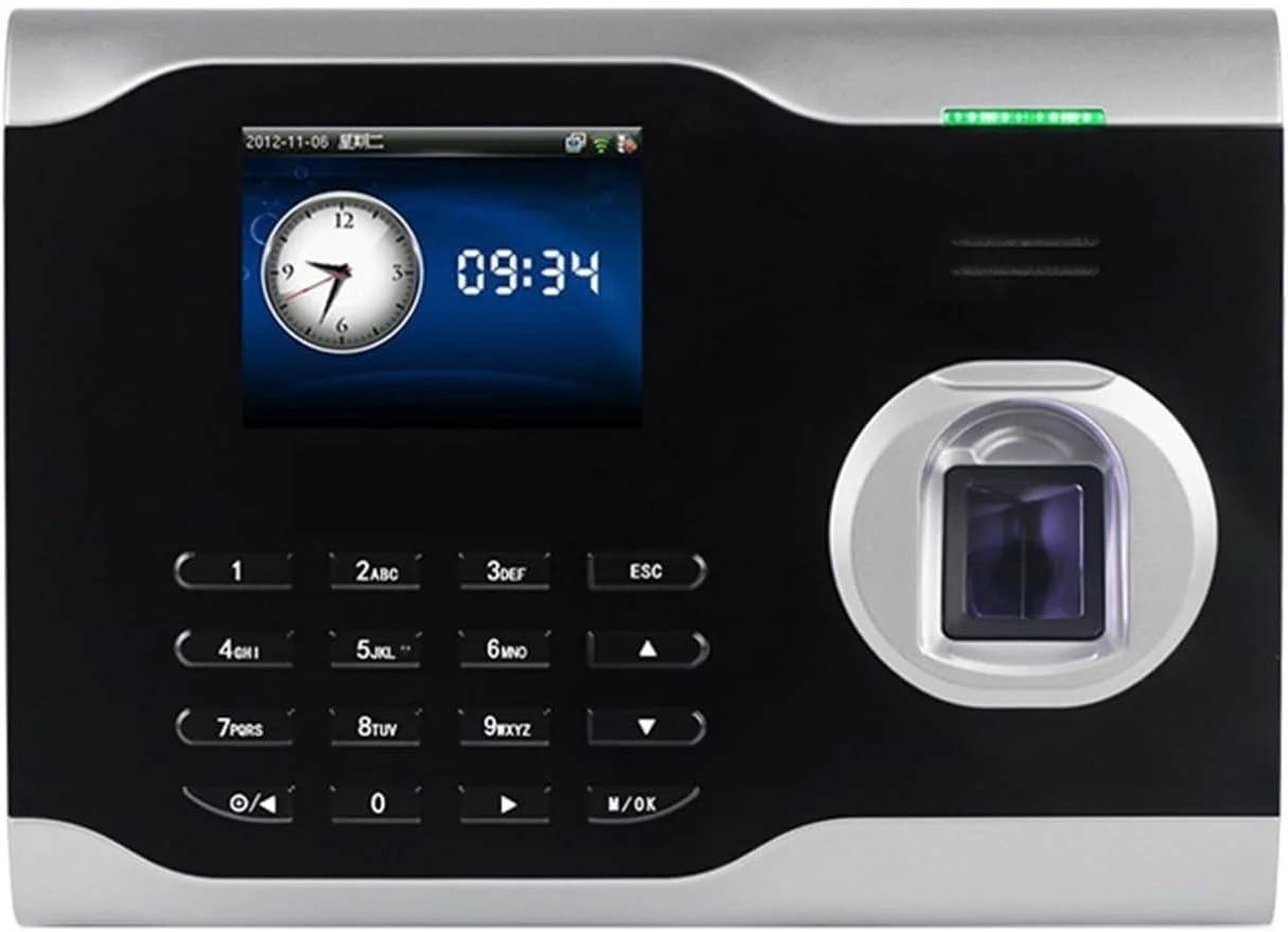 دستگاه حضور و غیاب AJWYSOI مدل U100، سیستم حضور و غیاب بیومتریک، دستگاه کنترل کارمندان با اثر انگشت USB، دستگاه الکترونیکی ورود و خروج خودکار، کاربری آسان (U100 Id)