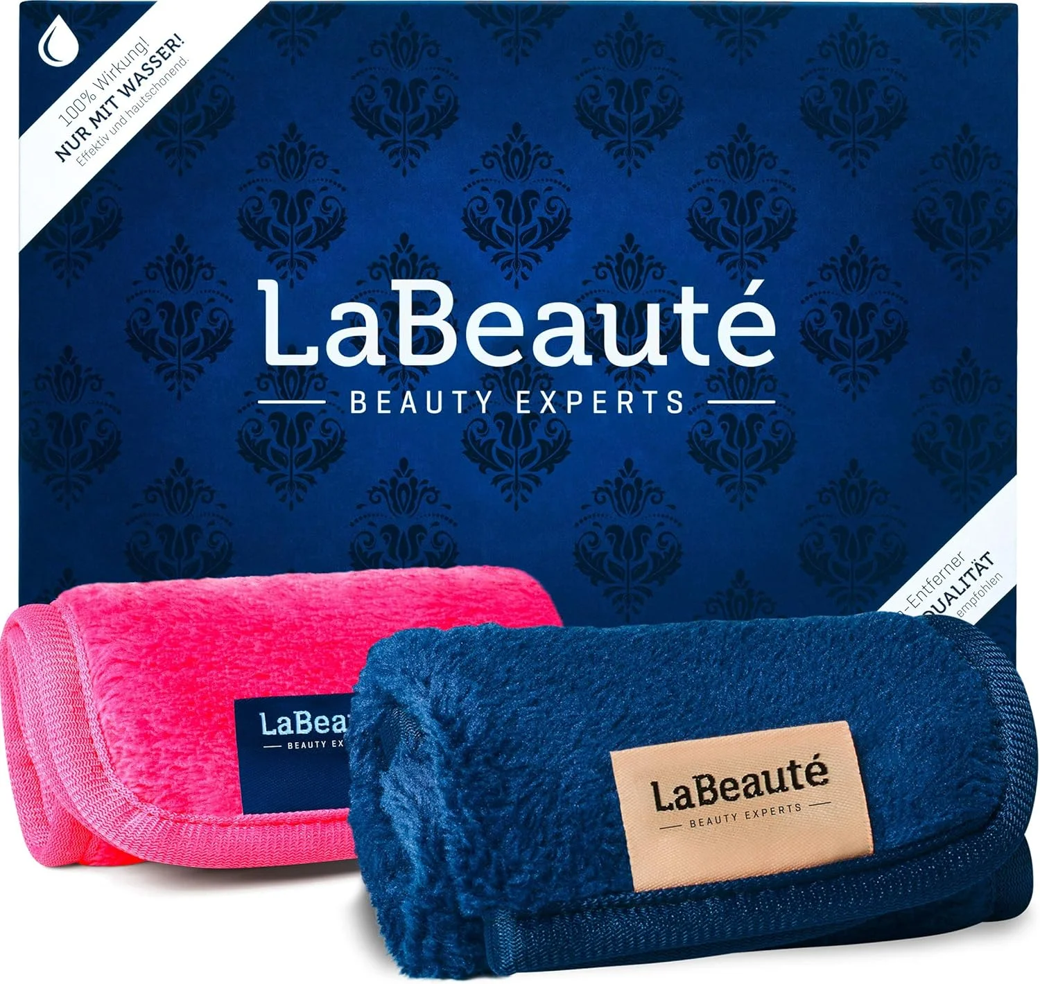 دستمال مرطوب پاک کننده آرایش لابه اوته میکروفایبر (بسته 2 عددی، 21 x 21 سانتی متر) پدهای پاک کننده آرایش قابل شستشو و استفاده مجدد، پدهای آرایشی میکروفایبر، برای پاکسازی صورت و پاک کردن آرایش (آبی تیره و صورتی) دستمال مرطوب پاک کننده آرایش لابه اوته میکروفایبر (بسته 2 عددی، 21 x 21 سانتی متر) پدهای پاک کننده آرایش قابل شستشو و استفاده مجدد، پدهای آرایشی میکروفایبر، برای پاکسازی صورت و پاک کردن آرایش (آبی تیره و صورتی)