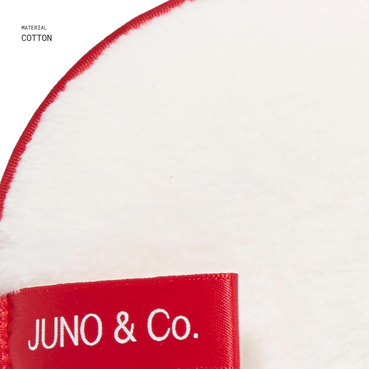 پد پاک کننده آرایش قابل استفاده مجدد JUNO & Co.، پد شستشوی صورت قرمز