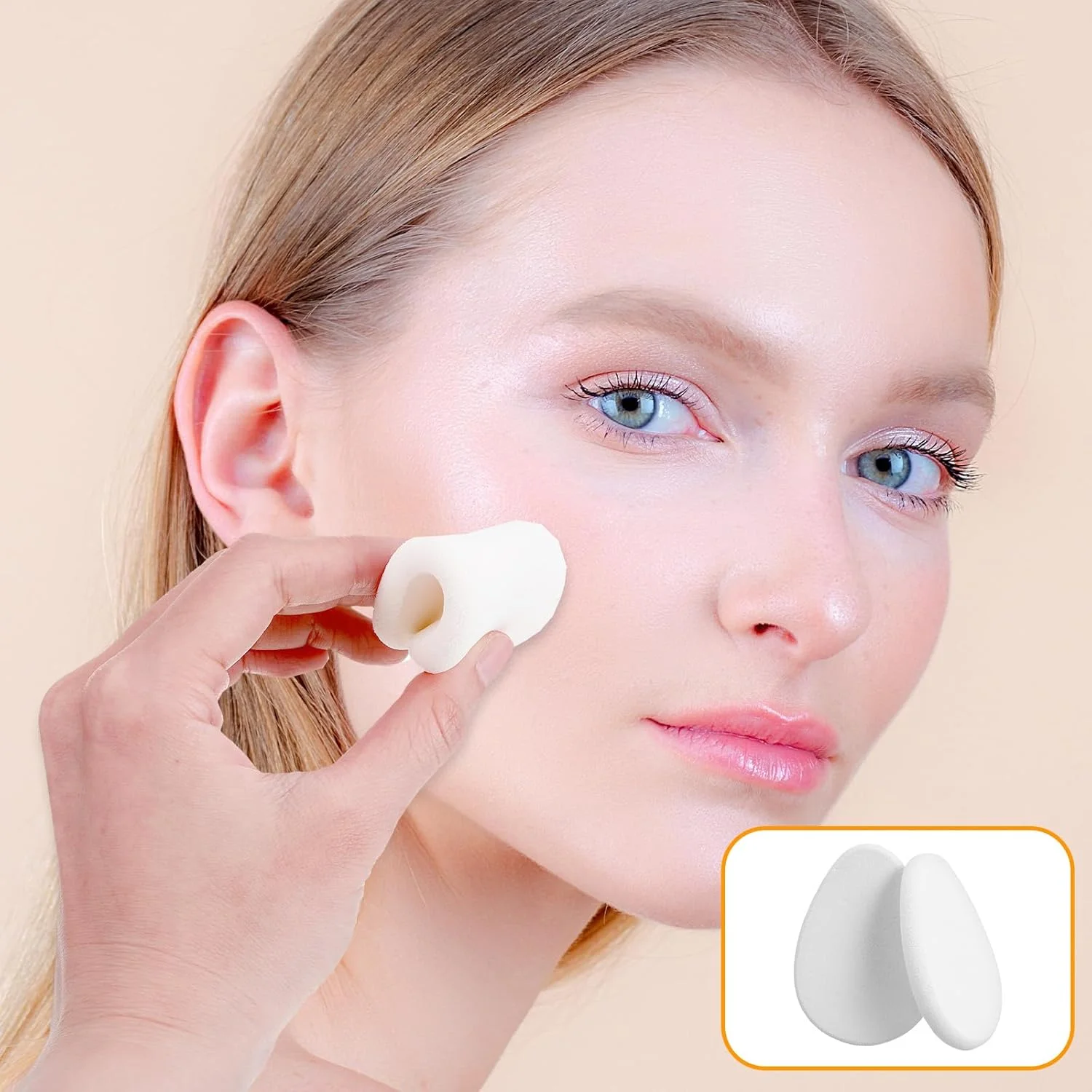 اسفنج آرایشی 10 عددی، اسفنج آرایشی صاف بژ، نرم و بادوام طبیعی و آسان و مناسب برای مبتدیان، اسفنج پودری، بلندر پودر فونداسیون برای فونداسیون مایع، استفاده دوگانه مرطوب و خشک اسفنج آرایشی 10 عددی، اسفنج آرایشی صاف بژ، نرم و بادوام طبیعی و آسان و مناسب برای مبتدیان، اسفنج پودری، بلندر پودر فونداسیون برای فونداسیون مایع، استفاده دوگانه مرطوب و خشک