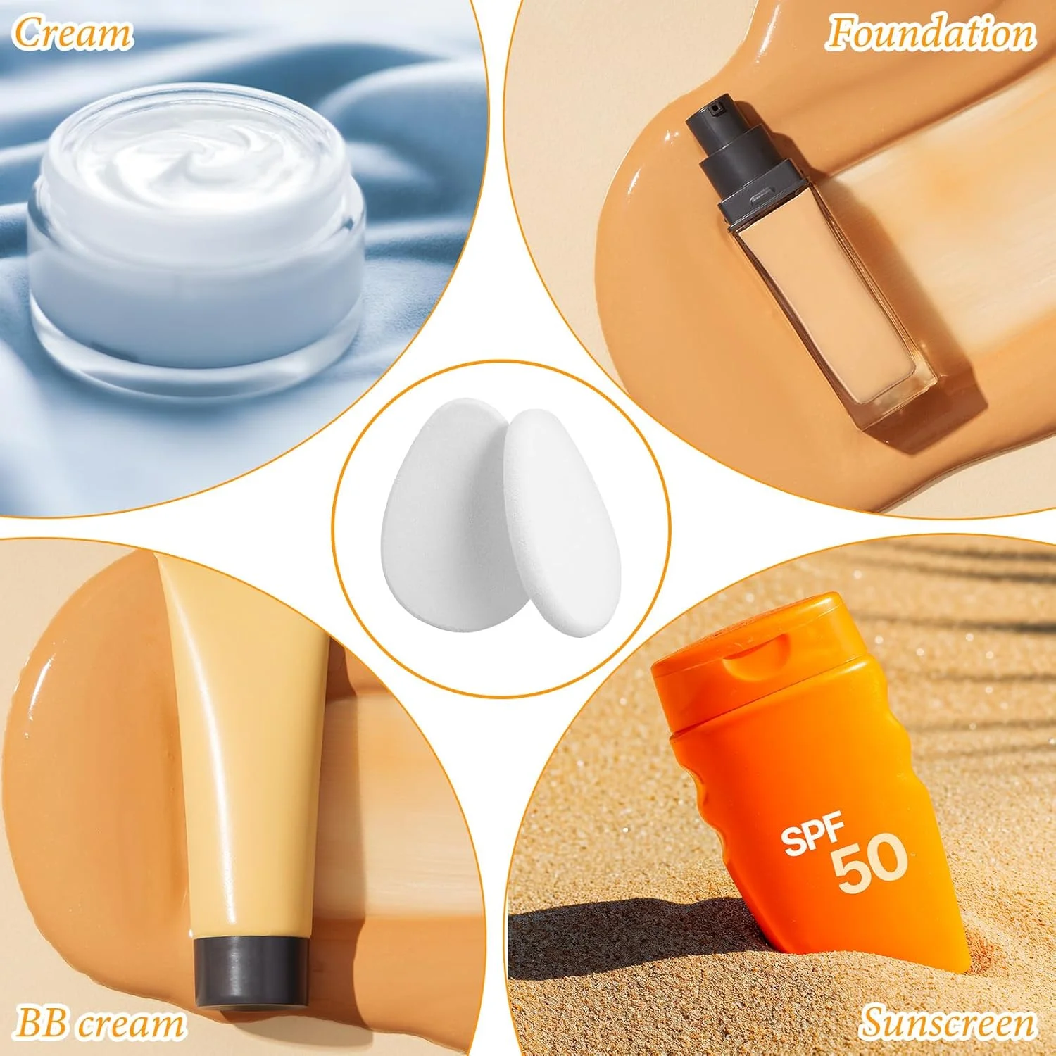 اسفنج آرایشی 10 عددی، اسفنج آرایشی صاف بژ، نرم و بادوام طبیعی و آسان و مناسب برای مبتدیان، اسفنج پودری، بلندر پودر فونداسیون برای فونداسیون مایع، استفاده دوگانه مرطوب و خشک اسفنج آرایشی 10 عددی، اسفنج آرایشی صاف بژ، نرم و بادوام طبیعی و آسان و مناسب برای مبتدیان، اسفنج پودری، بلندر پودر فونداسیون برای فونداسیون مایع، استفاده دوگانه مرطوب و خشک