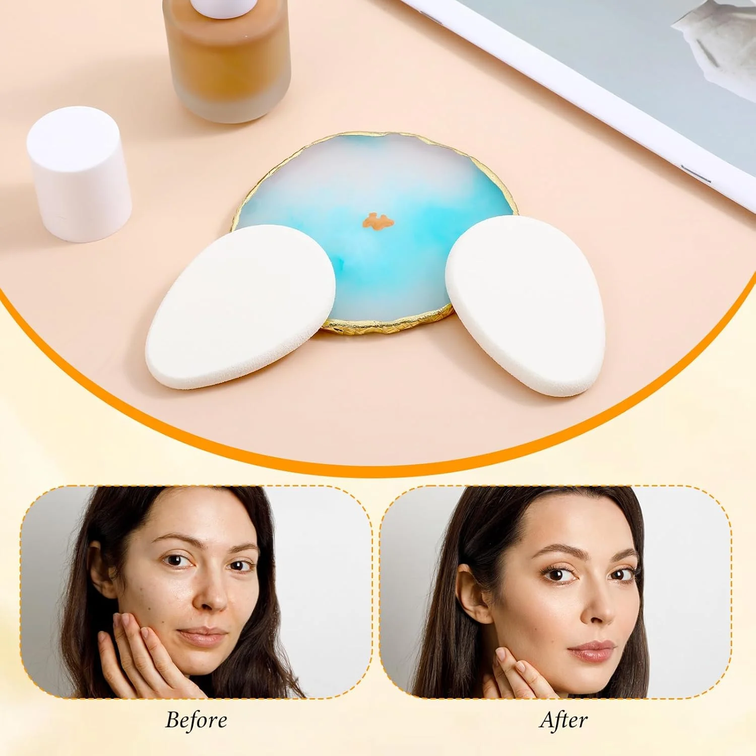 اسفنج آرایشی 10 عددی، اسفنج آرایشی صاف بژ، نرم و بادوام طبیعی و آسان و مناسب برای مبتدیان، اسفنج پودری، بلندر پودر فونداسیون برای فونداسیون مایع، استفاده دوگانه مرطوب و خشک اسفنج آرایشی 10 عددی، اسفنج آرایشی صاف بژ، نرم و بادوام طبیعی و آسان و مناسب برای مبتدیان، اسفنج پودری، بلندر پودر فونداسیون برای فونداسیون مایع، استفاده دوگانه مرطوب و خشک