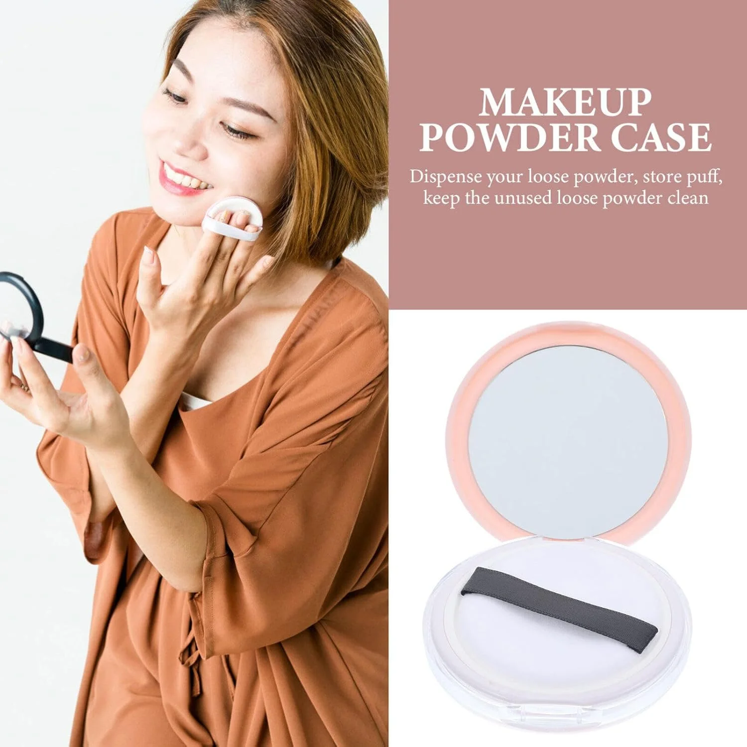 ظروف پودر شل Beaupretty با پد 2 عددی، ظرف پودر فشرده، جعبه پودر شل آرایشی خالی پلاستیکی با پد و الک توری الاستیک، ظرف مسافرتی لوازم آرایشی ظروف پودر شل Beaupretty با پد 2 عددی، ظرف پودر فشرده، جعبه پودر شل آرایشی خالی پلاستیکی با پد و الک توری الاستیک، ظرف مسافرتی لوازم آرایشی