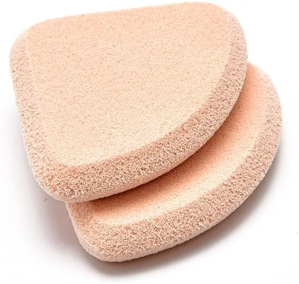 پدهای آرایشی 5 عددی، پد پودر فشرده زیرساز آرایش صورت، پد جایگزین اسفنجی برای کرم پودر بی عیب و نقص آرایشی، مناسب پوست های حساس و انواع پوست، برای رنگ چهره