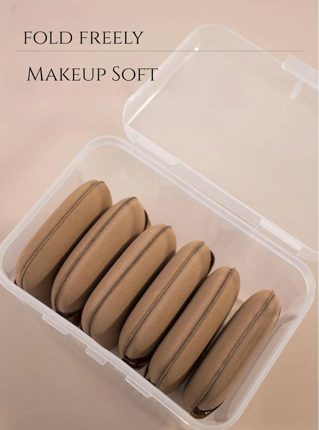پد آرایشی مربع کرم پودر Dhjrefhhd، 5 عددی، مناسب برای استفاده دو طرفه، ابزار آرایشی برای لوازم آرایش، مناسب برای استفاده خشک و مرطوب
