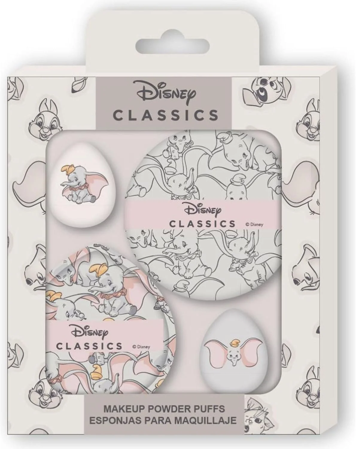 اسفنج آرایشی دیزنی کلاسیک با پدهای پودری | بیوتی بلندر و اسفنج برای کرم پودر، رژگونه و پودر فیکس