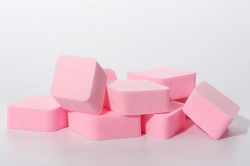 20 عدد پد آرایشی، پد پودر فشرده پرایمر صورت، پد جایگزین اسفنجی برای کرم پودر بی عیب و نقص آرایشی، مناسب انواع پوست، حساس و غیره، صورتی، A31