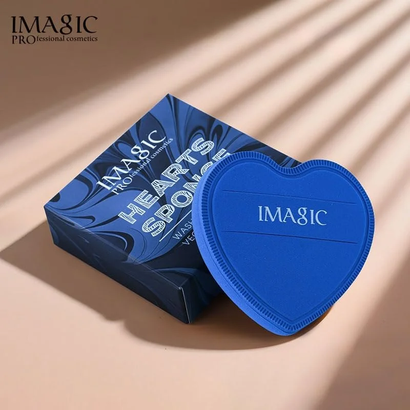 پد پودری قلبی شکل IMAGIC - اسفنج نرم آرایشی برای صورت، کرم پودر، پودر فیکس و ترکیب - پد آرایشی قابل استفاده مجدد (3 رنگ) پد پودری قلبی شکل IMAGIC - اسفنج نرم آرایشی برای صورت، کرم پودر، پودر فیکس و ترکیب - پد آرایشی قابل استفاده مجدد (3 رنگ)