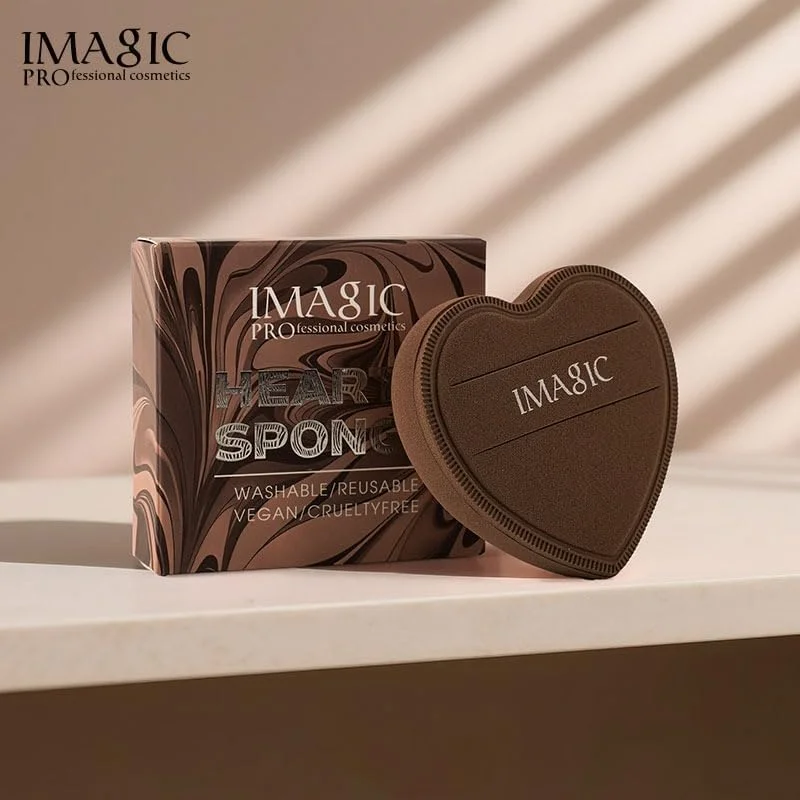 پد پودری قلبی شکل IMAGIC - اسفنج نرم آرایشی برای صورت، کرم پودر، پودر فیکس و ترکیب - پد آرایشی قابل استفاده مجدد (3 رنگ) پد پودری قلبی شکل IMAGIC - اسفنج نرم آرایشی برای صورت، کرم پودر، پودر فیکس و ترکیب - پد آرایشی قابل استفاده مجدد (3 رنگ)