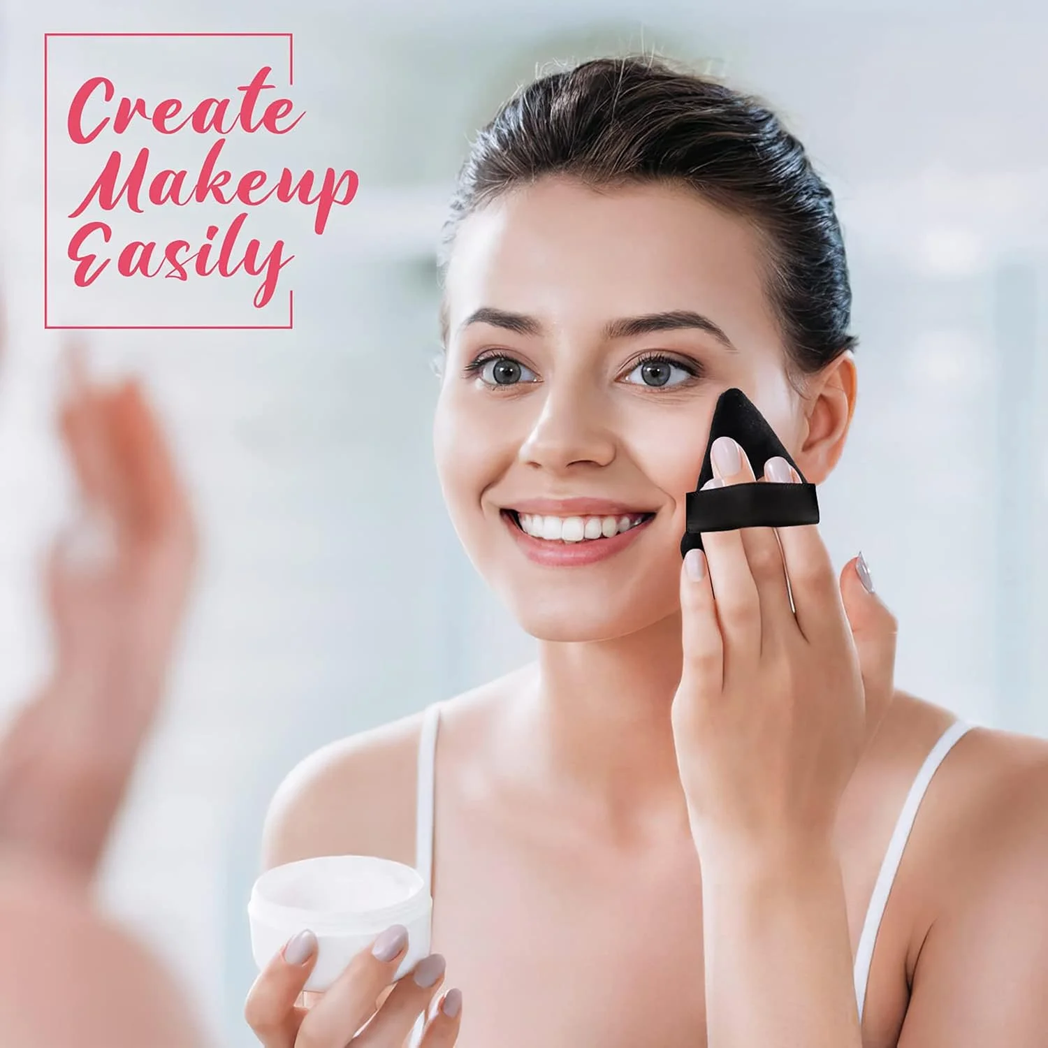 پدهای پودری آرایشی مثلثی نرم MAPPERZ برای پودر فیکس و بدن، اسفنج مخملی گوه ای شکل برای کانتورینگ، زیر چشم و گوشه ها، 1 عدد سایز کوچک و 1 عدد سایز متوسط، بسته 2 عددی پدهای پودری آرایشی مثلثی نرم MAPPERZ برای پودر فیکس و بدن، اسفنج مخملی گوه ای شکل برای کانتورینگ، زیر چشم و گوشه ها، 1 عدد سایز کوچک و 1 عدد سایز متوسط، بسته 2 عددی
