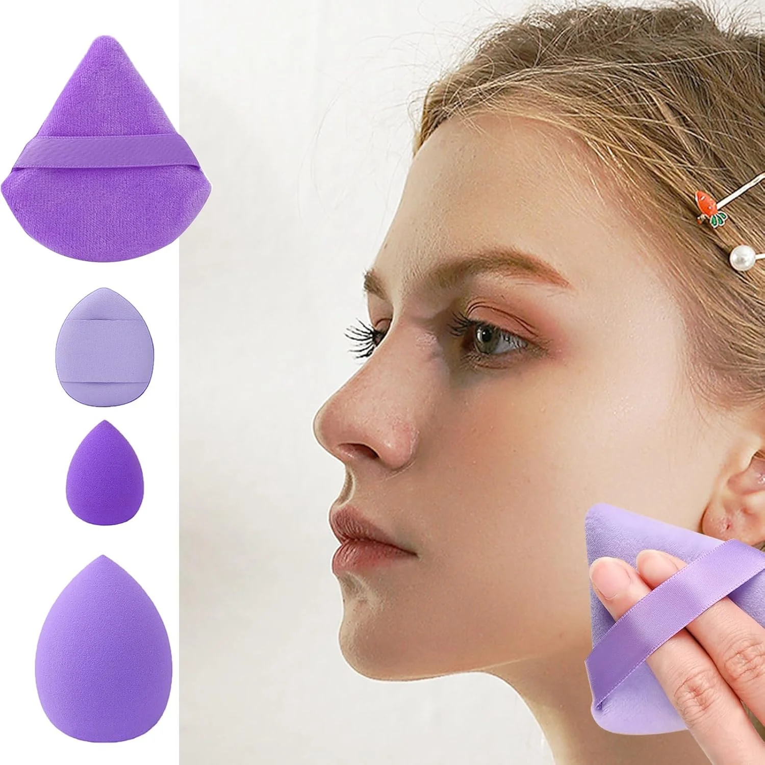 اسفنج آرایشی 12 عددی مناسب برای کرم مایع و پودر، اسفنج های آرایشی برای پودر فونداسیون، پف صورت مثلثی، پف آرایشی صورت، استفاده دوگانه مرطوب و خشک اسفنج آرایشی 12 عددی مناسب برای کرم مایع و پودر، اسفنج های آرایشی برای پودر فونداسیون، پف صورت مثلثی، پف آرایشی صورت، استفاده دوگانه مرطوب و خشک