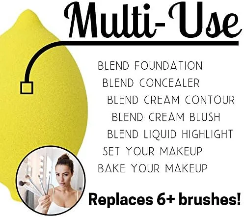اسفنج آرایشی لیمویی Ally Things Beauty | بلندر آرایشی زرد رنگ به شکل لیمو برای کرم پودر مایع، کرم یا پودر - اپلیکاتور لوازم آرایشی - اسفنج روزانه زیبا و بدون لاتکس اسفنج آرایشی لیمویی Ally Things Beauty | بلندر آرایشی زرد رنگ به شکل لیمو برای کرم پودر مایع، کرم یا پودر - اپلیکاتور لوازم آرایشی - اسفنج روزانه زیبا و بدون لاتکس