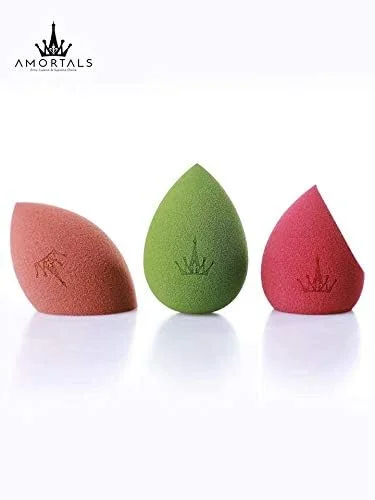 مجموعه اسفنج آرایشی آمورتالز 3 در 1، بسته 3 عددی بدون لاتکس و بدون بو به همراه هولدر اسفنج، چند رنگ و شکل برای ترکیب بی نقص کرم پودر، کانسیلر، کانتور و پودر (7Lx5Wx3H) مجموعه اسفنج آرایشی آمورتالز 3 در 1، بسته 3 عددی بدون لاتکس و بدون بو به همراه هولدر اسفنج، چند رنگ و شکل برای ترکیب بی نقص کرم پودر، کانسیلر، کانتور و پودر (7Lx5Wx3H)