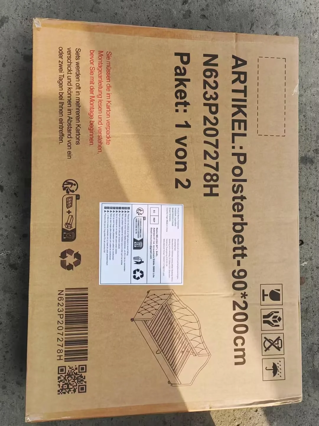 تخت خواب روکش دار، تخت جوانان، تخت دو نفره با پشتی نرم، تخت خواب تخت با حاشیه روکش دار، قاب تخته ای کتانی (بژ، 140 x 190 سانتی متر) تخت خواب روکش دار، تخت جوانان، تخت دو نفره با پشتی نرم، تخت خواب تخت با حاشیه روکش دار، قاب تخته ای کتانی (بژ، 140 x 190 سانتی متر)