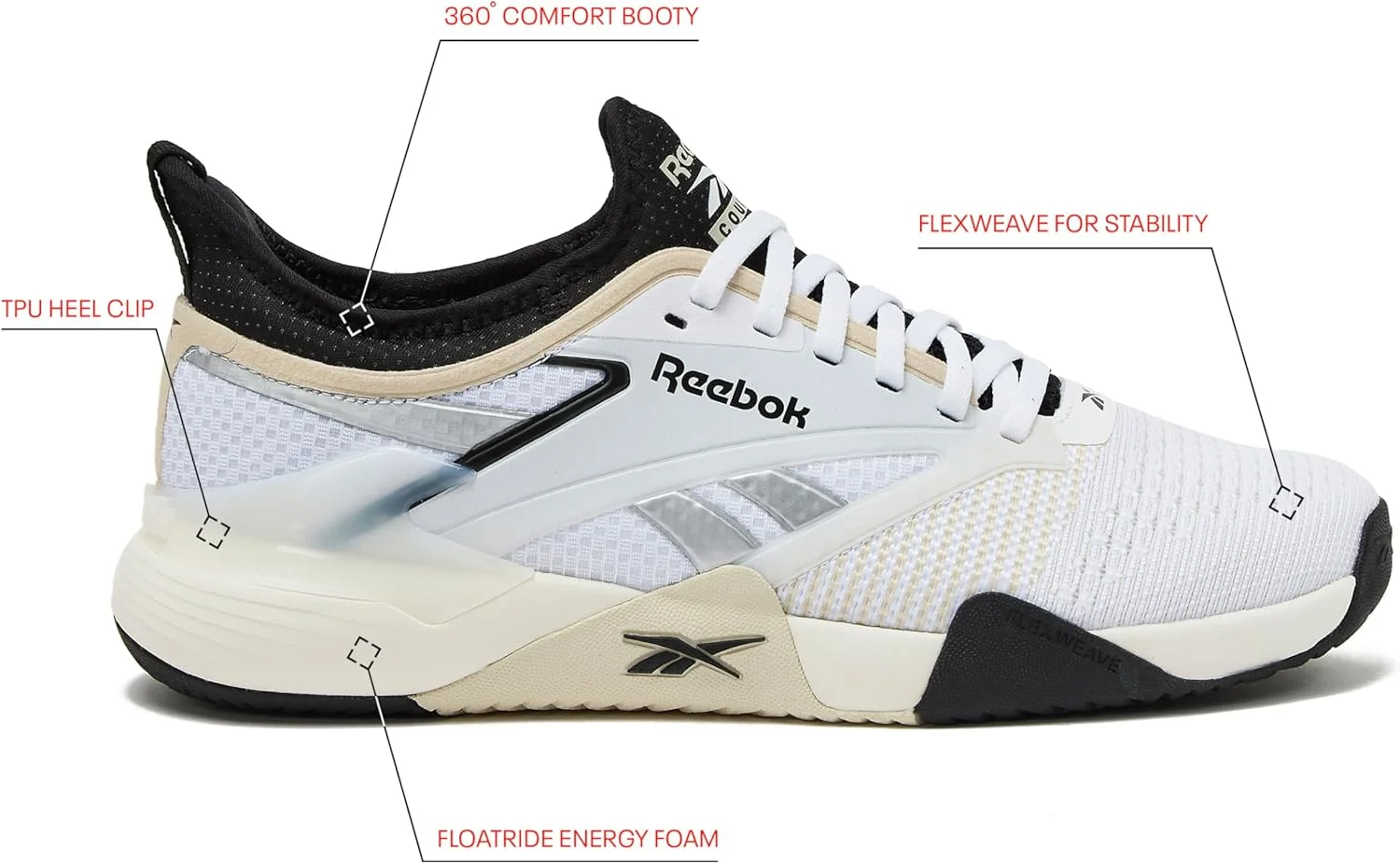 کفش ورزشی ریباک نانو کورت униsex-adult کفش ورزشی ریباک نانو کورت униsex-adult