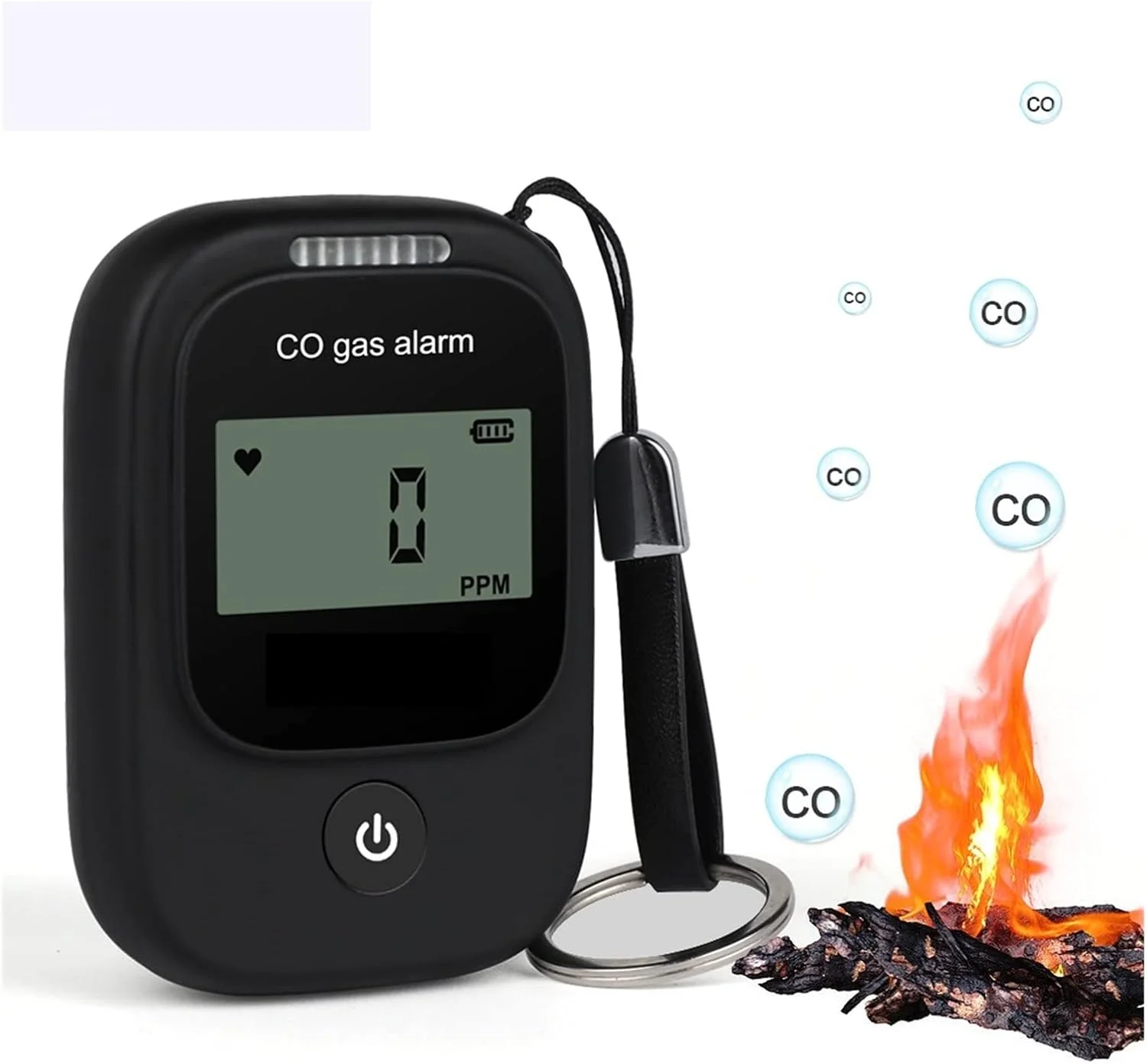 سنسور نشت چندگانه گاز BREAUX، آنالایزر گاز مونوکسید کربن قابل حمل خودرو، صفحه نمایش CO Meter با دقت و حساسیت بالا، اندازه گیری 0-1000PPM