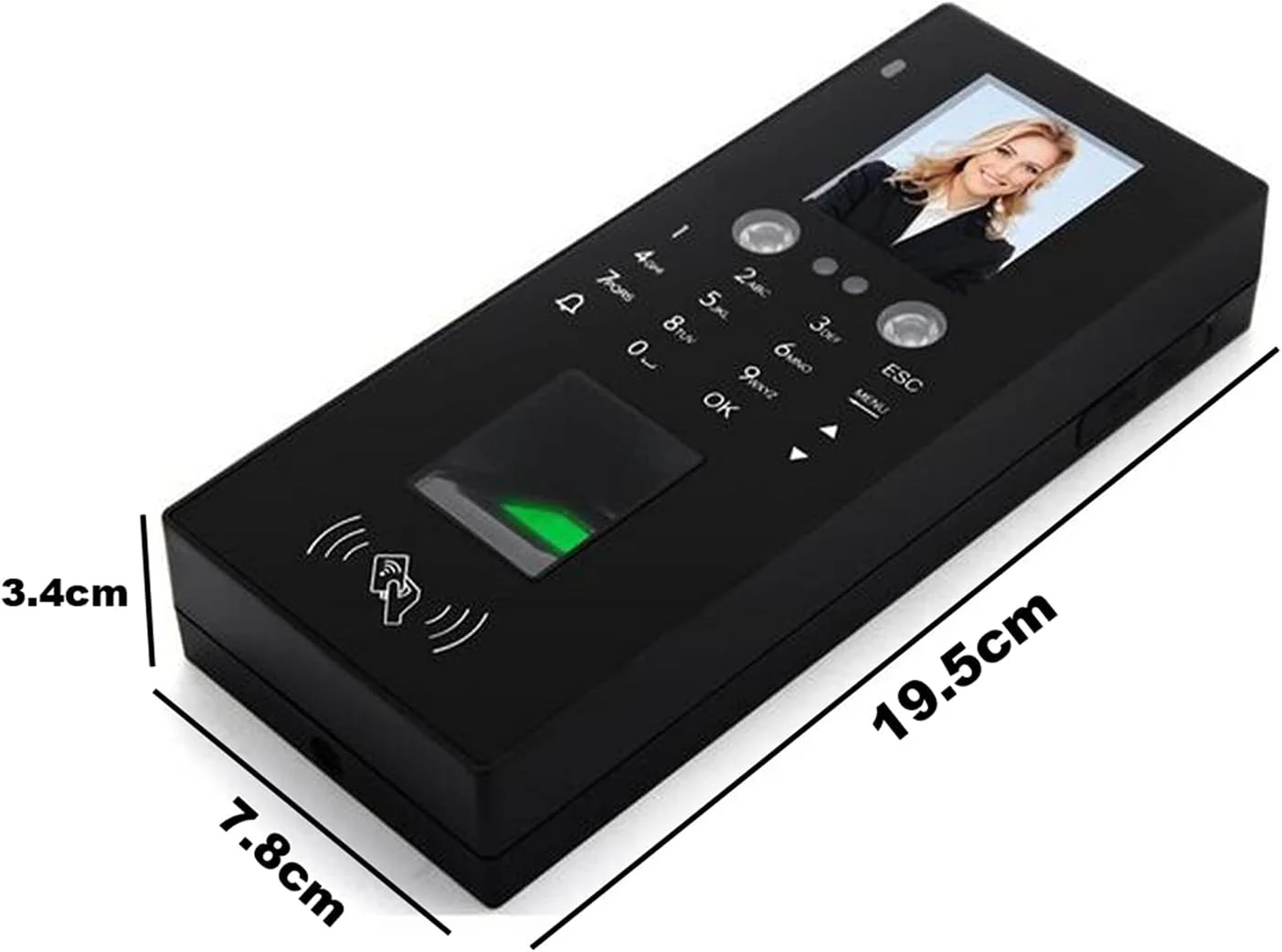 دستگاه حضور و غیاب تشخیص چهره BREAUX، سیستم کنترل دسترسی، RFID، اثر انگشت، رمز عبور، مناسب برای کسب و کارهای کوچک دستگاه حضور و غیاب تشخیص چهره BREAUX، سیستم کنترل دسترسی، RFID، اثر انگشت، رمز عبور، مناسب برای کسب و کارهای کوچک