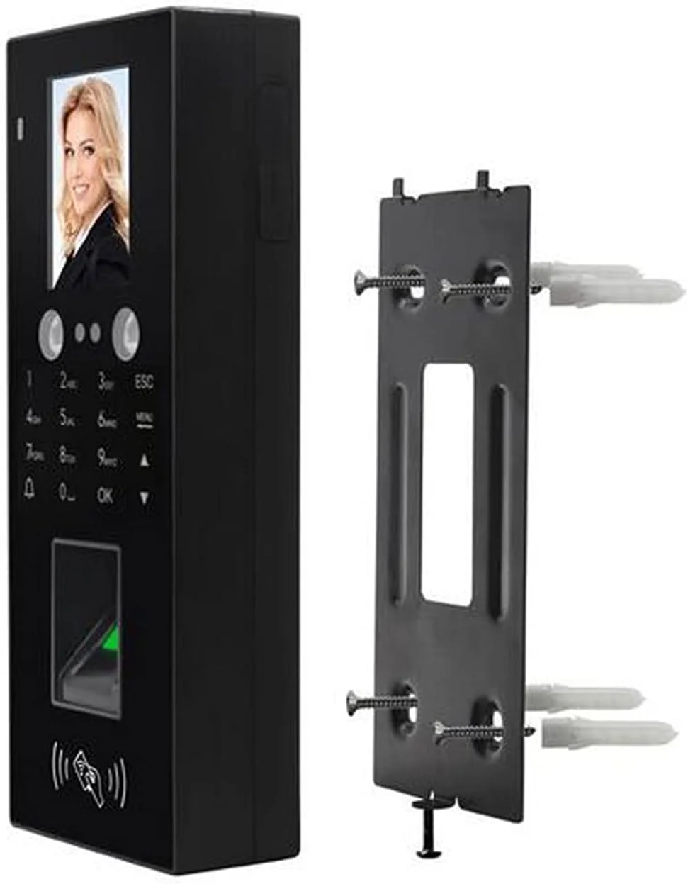 دستگاه حضور و غیاب تشخیص چهره BREAUX، سیستم کنترل دسترسی، RFID، اثر انگشت، رمز عبور، مناسب برای کسب و کارهای کوچک دستگاه حضور و غیاب تشخیص چهره BREAUX، سیستم کنترل دسترسی، RFID، اثر انگشت، رمز عبور، مناسب برای کسب و کارهای کوچک
