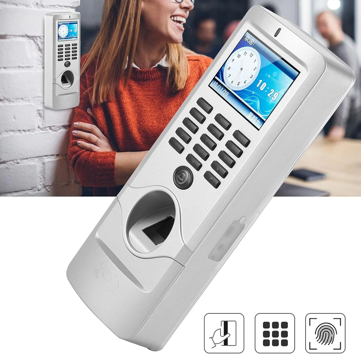 سیستم کنترل دسترسی رمز عبور BREAUX، سیستم ورود درب با کلیدهای عددی دارای نور پس زمینه، حجم کم و عملکرد ساده برای دفتر و منزل