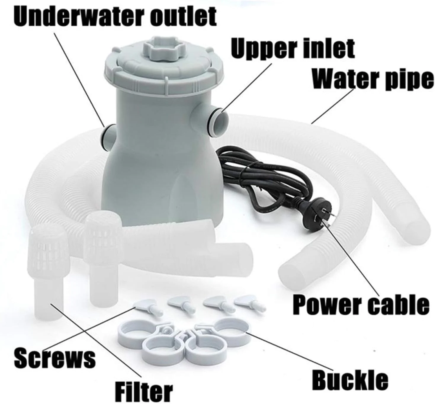 GZDcjsc Electric Swimming Pool Filter Pump Water Cleaning Tool Above Pool For Inflatable Pool Cleaning Tools for In-ground Swimming Pools up (Size : A) GZDcjsc Electric Swimming Pool Filter Pump Water Cleaning Tool Above Pool For Inflatable Pool Cleaning Tools for In-ground Swimming Pools up (Size : A)