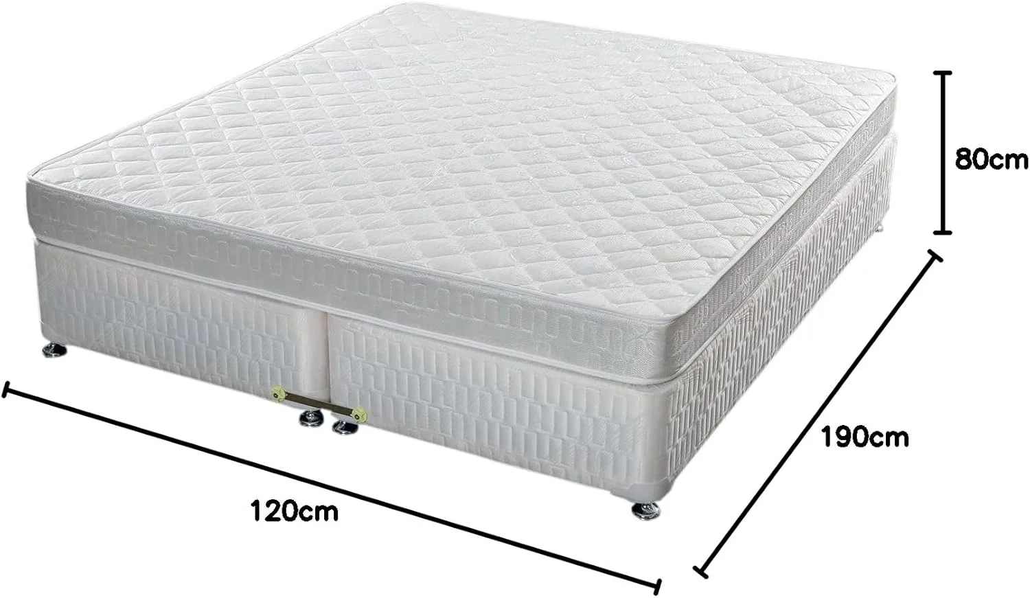 تخت خواب فلزی کارناک با پایه های چوبی 4 پایه دوبل قهوه ای با تشک طبی ابعاد 120x190 سانتی متر تخت خواب فلزی کارناک با پایه های چوبی 4 پایه دوبل قهوه ای با تشک طبی ابعاد 120x190 سانتی متر