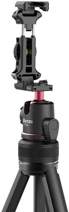 سه پایه ویدئویی گوشی و دوربین ULANZI مدل TT51 - سه پایه قابل حمل 2 در 1 با هد توپی چرخان 360 درجه، جای کفشک سرد مخفی، وزن سبک 600 گرم، طول 1.38 متر، سه پایه 5 قسمتی قابل افزایش برای ولاگ سه پایه ویدئویی گوشی و دوربین ULANZI مدل TT51 - سه پایه قابل حمل 2 در 1 با هد توپی چرخان 360 درجه، جای کفشک سرد مخفی، وزن سبک 600 گرم، طول 1.38 متر، سه پایه 5 قسمتی قابل افزایش برای ولاگ