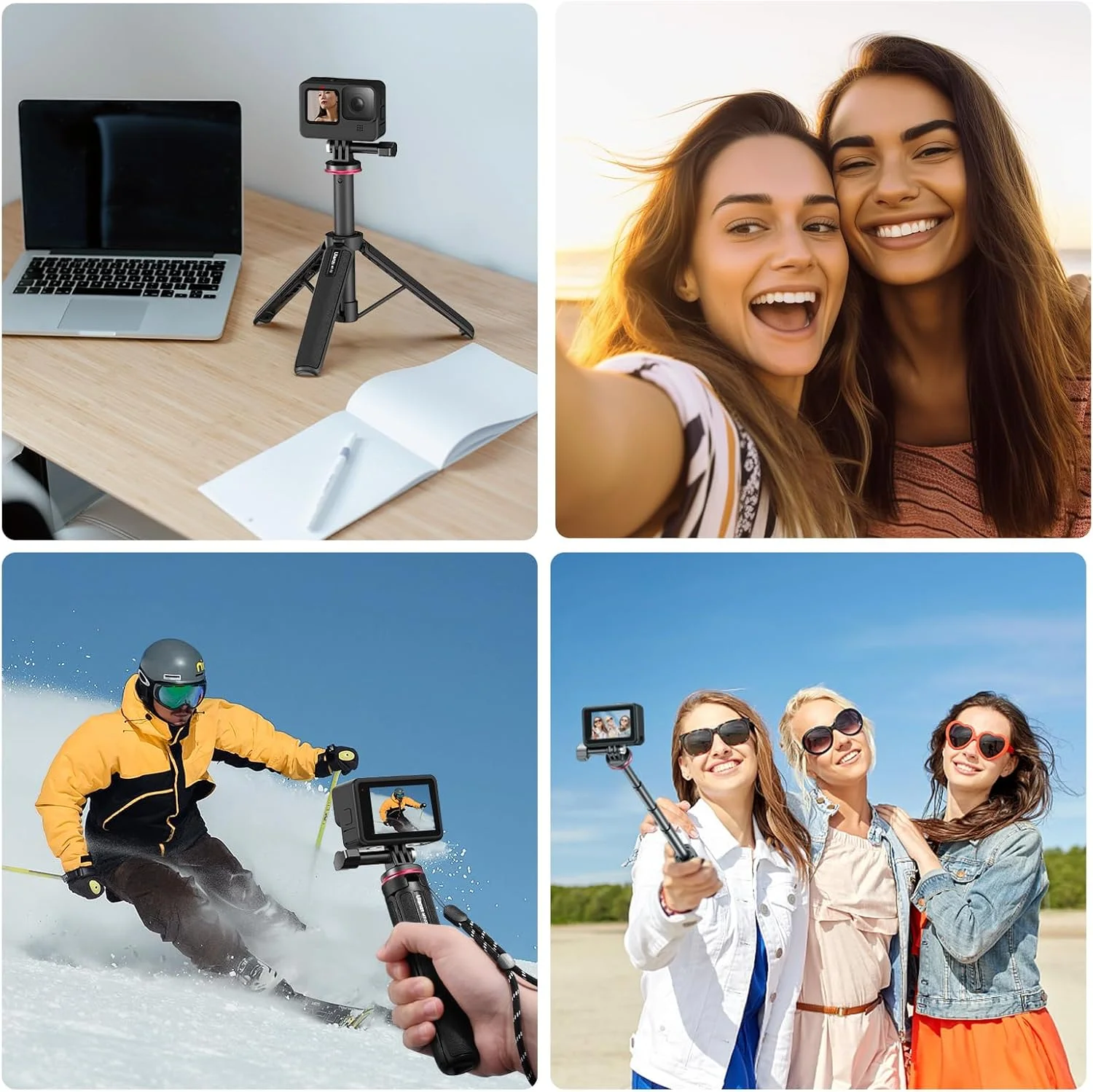 سه پایه سلفی استیک اکستندبل 20 اینچی ULANZI برای Gopro - سه پایه کوچک دوربین اکشن Mt-32 به همراه بند دستی، 5 مرحله ای، سبک وزن، لوازم جانبی قابل حمل برای Vlog برای GoPro Hero 11 10 9 8 7 6 5/Max/DJI Osmo سه پایه سلفی استیک اکستندبل 20 اینچی ULANZI برای Gopro - سه پایه کوچک دوربین اکشن Mt-32 به همراه بند دستی، 5 مرحله ای، سبک وزن، لوازم جانبی قابل حمل برای Vlog برای GoPro Hero 11 10 9 8 7 6 5/Max/DJI Osmo