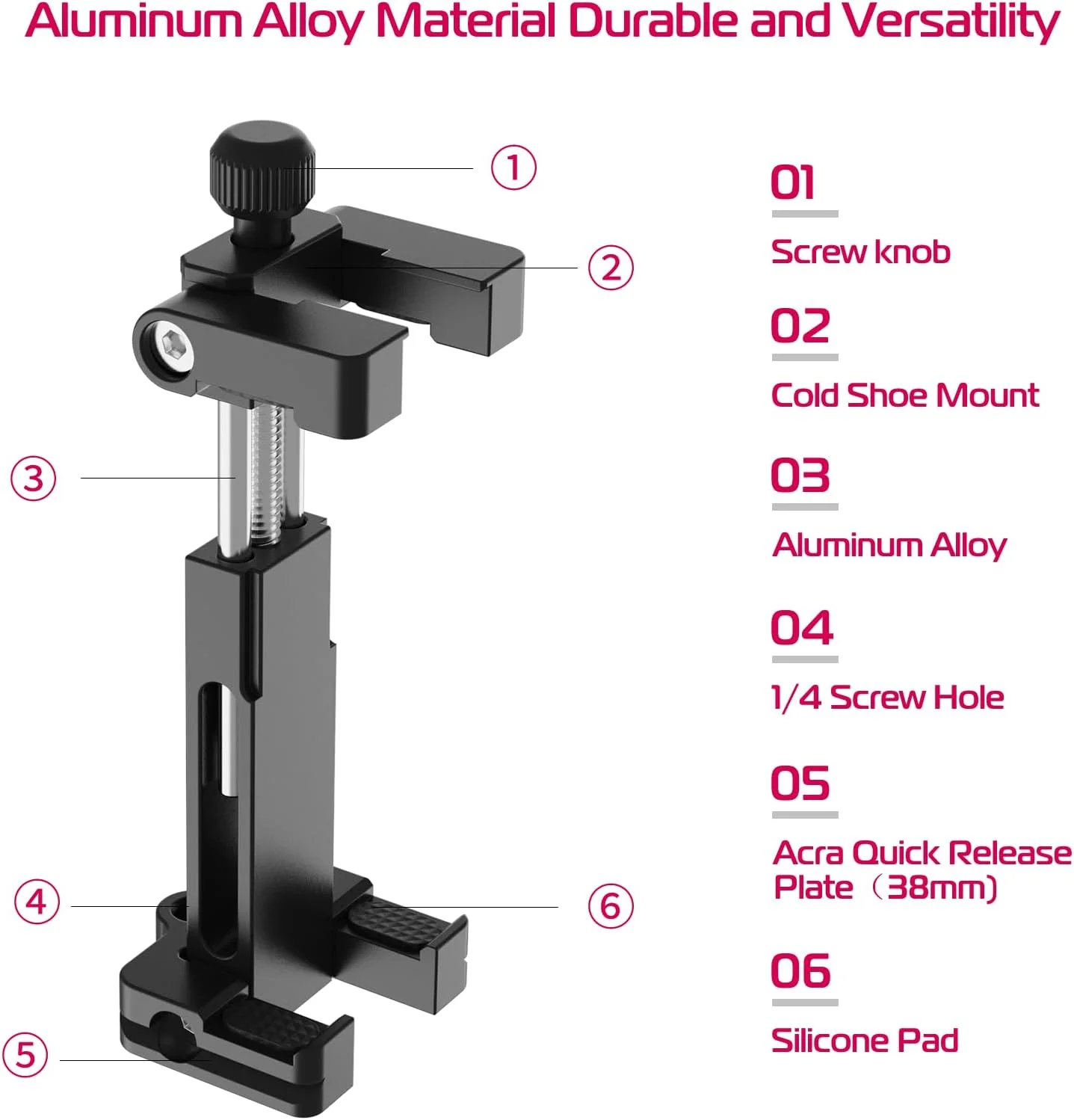 نگهدارنده سه پایه فلزی گوشی هوشمند Ulanzi ST-03 با مانت کفشک سرد و صفحه رهاسازی سریع Arca-Style برای آیفون Xs Xs Max X 8 7 Plus Samsung، آداپتور گیره نگهدارنده سه پایه تلفن همراه برای Joby GorillaPod نگهدارنده سه پایه فلزی گوشی هوشمند Ulanzi ST-03 با مانت کفشک سرد و صفحه رهاسازی سریع Arca-Style برای آیفون Xs Xs Max X 8 7 Plus Samsung، آداپتور گیره نگهدارنده سه پایه تلفن همراه برای Joby GorillaPod