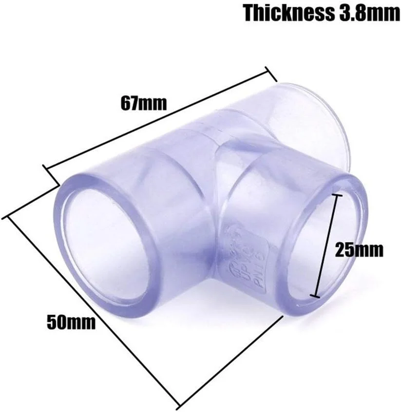 اتصالات لوله GZDtdsd، 10 عدد در هر بسته، قطر داخلی 25 و 32 میلی متر، اتصال سه راهی PVC شفاف، آکواریوم، لوله تانک ماهی، ابزار DIY، اتصالات آب باغبانی، اتصالات لوله UPVC، خط لوله صنعتی (قطر داخلی 32 میلی متر) اتصالات لوله GZDtdsd، 10 عدد در هر بسته، قطر داخلی 25 و 32 میلی متر، اتصال سه راهی PVC شفاف، آکواریوم، لوله تانک ماهی، ابزار DIY، اتصالات آب باغبانی، اتصالات لوله UPVC، خط لوله صنعتی (قطر داخلی 32 میلی متر)