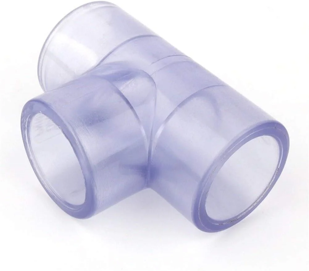 اتصالات لوله GZDcjsc، اتصال سه راهی PVC شفاف با قطر داخلی 25 و 32 میلی‌متر، 10 عدد در بسته، مناسب آکواریوم، لوله تانک ماهی، ابزار DIY، اتصالات آب باغبانی، اتصالات لوله UPVC، خط لوله صنعتی (رنگ: شفاف)