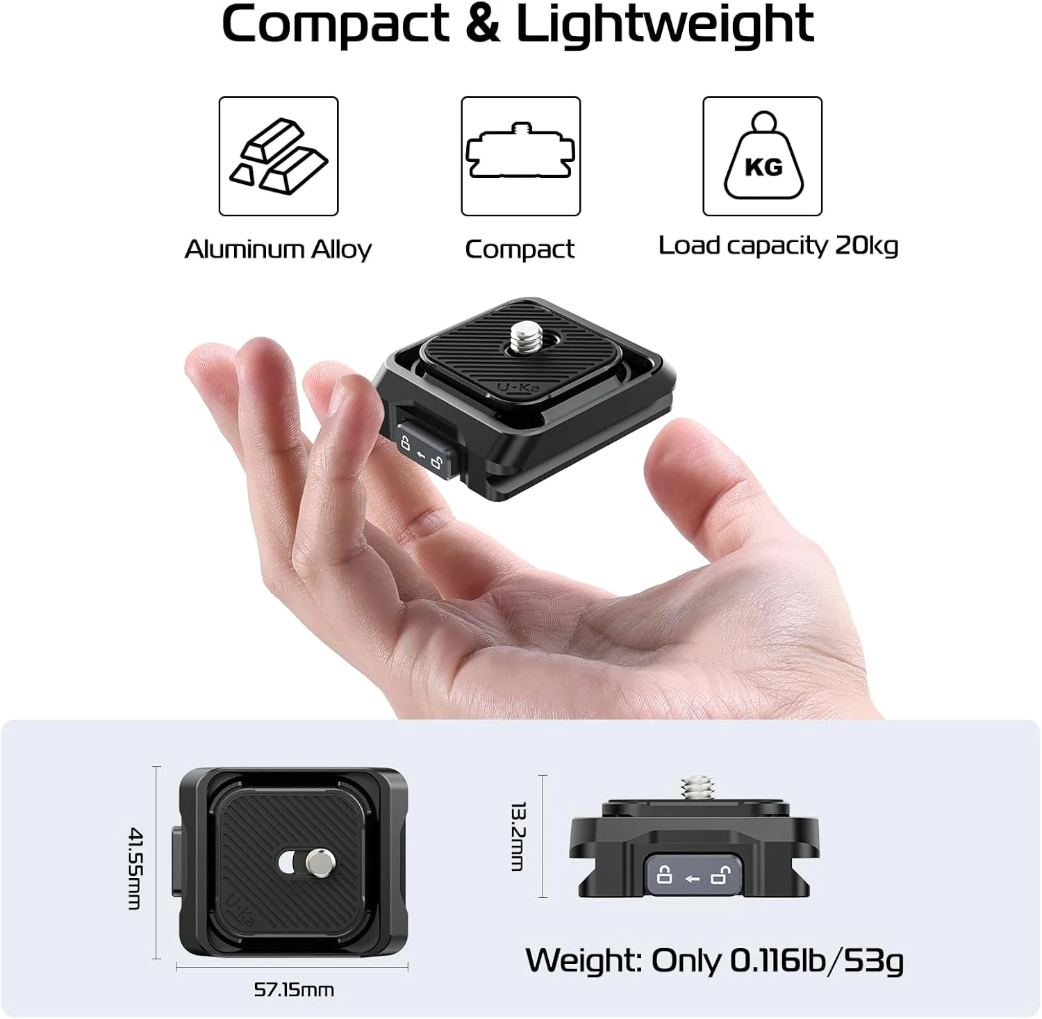 کیت صفحه رهاسازی سریع ULANZI UKA01، پایه صفحه رهاسازی سریع دوربین با رابط Arcac/F38، سیستم راه اندازی سریع با رزوه پیچ 1/4 اینچ به 3/8 اینچ، آداپتور گیمبال، اسلایدر و سه پایه برای سونی/نیکون/DJI/فوجی کیت صفحه رهاسازی سریع ULANZI UKA01، پایه صفحه رهاسازی سریع دوربین با رابط Arcac/F38، سیستم راه اندازی سریع با رزوه پیچ 1/4 اینچ به 3/8 اینچ، آداپتور گیمبال، اسلایدر و سه پایه برای سونی/نیکون/DJI/فوجی