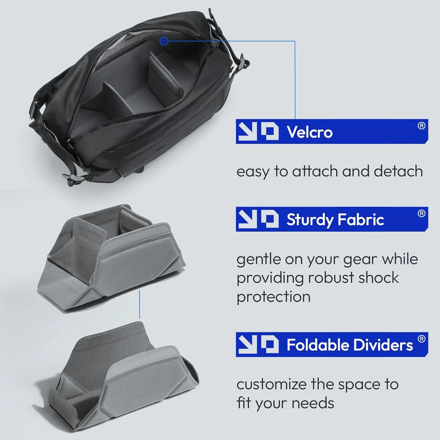 کیف کمری دوربین ULANZI، کیف ضدآب دوربین با نگهدارنده سه پایه، کیف های کراس بادی دوربین DSLR/SLR/بدون آینه برای عکاسان - مشکی با ظرفیت 9 لیتر کیف کمری دوربین ULANZI، کیف ضدآب دوربین با نگهدارنده سه پایه، کیف های کراس بادی دوربین DSLR/SLR/بدون آینه برای عکاسان - مشکی با ظرفیت 9 لیتر