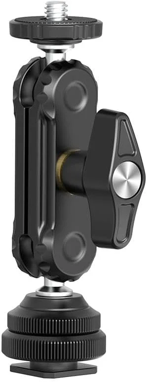 بازوی جادویی دو سر توپی Ulanzi R098 با مانت کفشک سرد و پیچ 1/4 اینچی برای دوربین های بدون آینه DSLR، مانیتور، میکروفون، نور ویدئو و سوپر کلمپ بازوی جادویی دو سر توپی Ulanzi R098 با مانت کفشک سرد و پیچ 1/4 اینچی برای دوربین های بدون آینه DSLR، مانیتور، میکروفون، نور ویدئو و سوپر کلمپ