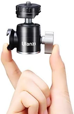 هد توپی کوچک Ulanzi U-60 با دو پایه کفشک سرد برای میکروفون، آلیاژ آلومینیوم با قابلیت چرخش 360 درجه هد توپی کوچک Ulanzi U-60 با دو پایه کفشک سرد برای میکروفون، آلیاژ آلومینیوم با قابلیت چرخش 360 درجه