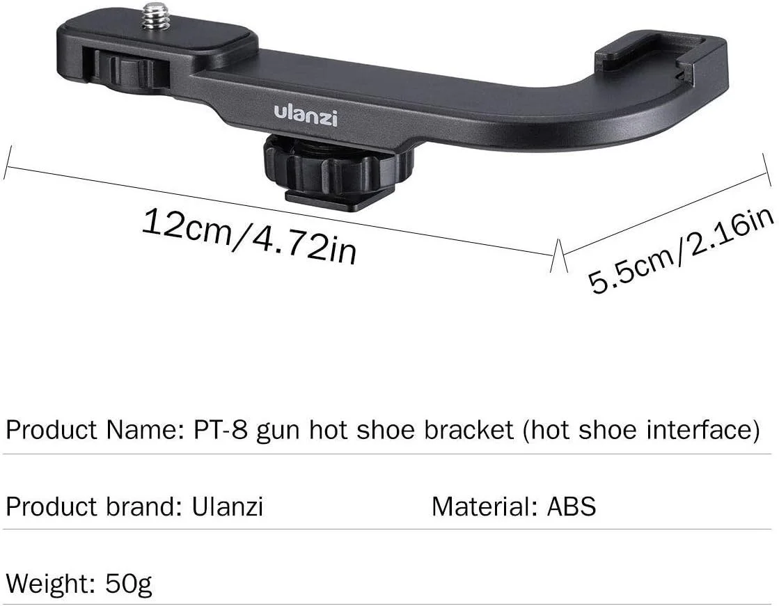 آداپتور افزایش دهنده کفشک سرد فیلمبرداری Ulanzi PT-8 با کفشک سرد و پایه سه پایه 1/4 اینچی برای لوازم جانبی اضافی فیلمبرداری آداپتور افزایش دهنده کفشک سرد فیلمبرداری Ulanzi PT-8 با کفشک سرد و پایه سه پایه 1/4 اینچی برای لوازم جانبی اضافی فیلمبرداری