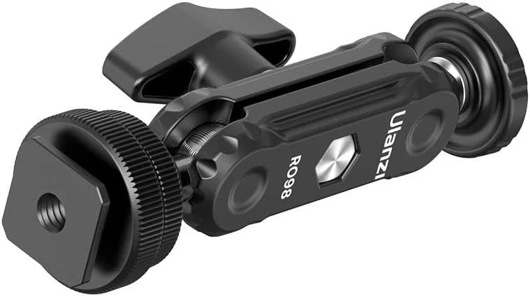 بازوی جادویی دو سر توپی Ulanzi R098 با مانت کفشک سرد و پیچ 1/4 اینچی برای دوربین های بدون آینه DSLR، مانیتور، میکروفون، نور ویدئو و سوپر کلمپ بازوی جادویی دو سر توپی Ulanzi R098 با مانت کفشک سرد و پیچ 1/4 اینچی برای دوربین های بدون آینه DSLR، مانیتور، میکروفون، نور ویدئو و سوپر کلمپ