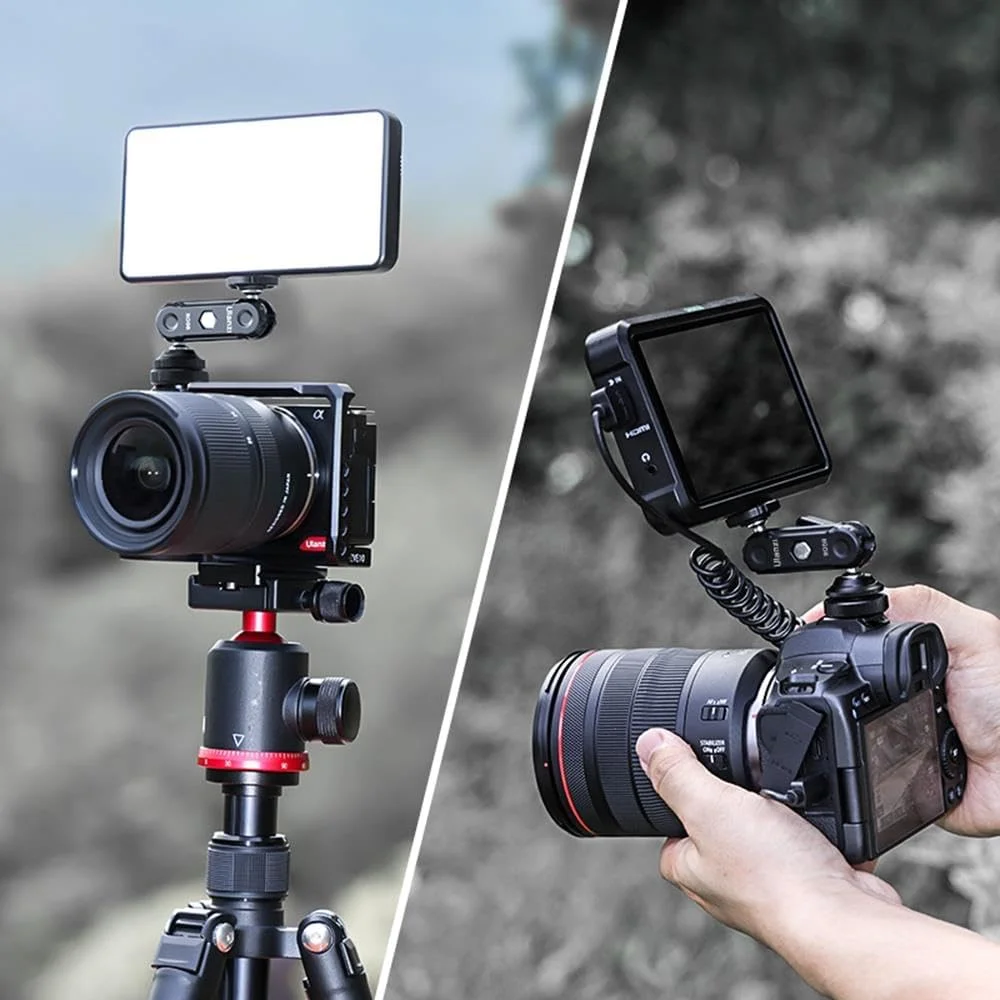 بازوی جادویی دو سر توپی Ulanzi R098 با مانت کفشک سرد و پیچ 1/4 اینچی برای دوربین های بدون آینه DSLR، مانیتور، میکروفون، نور ویدئو و سوپر کلمپ بازوی جادویی دو سر توپی Ulanzi R098 با مانت کفشک سرد و پیچ 1/4 اینچی برای دوربین های بدون آینه DSLR، مانیتور، میکروفون، نور ویدئو و سوپر کلمپ