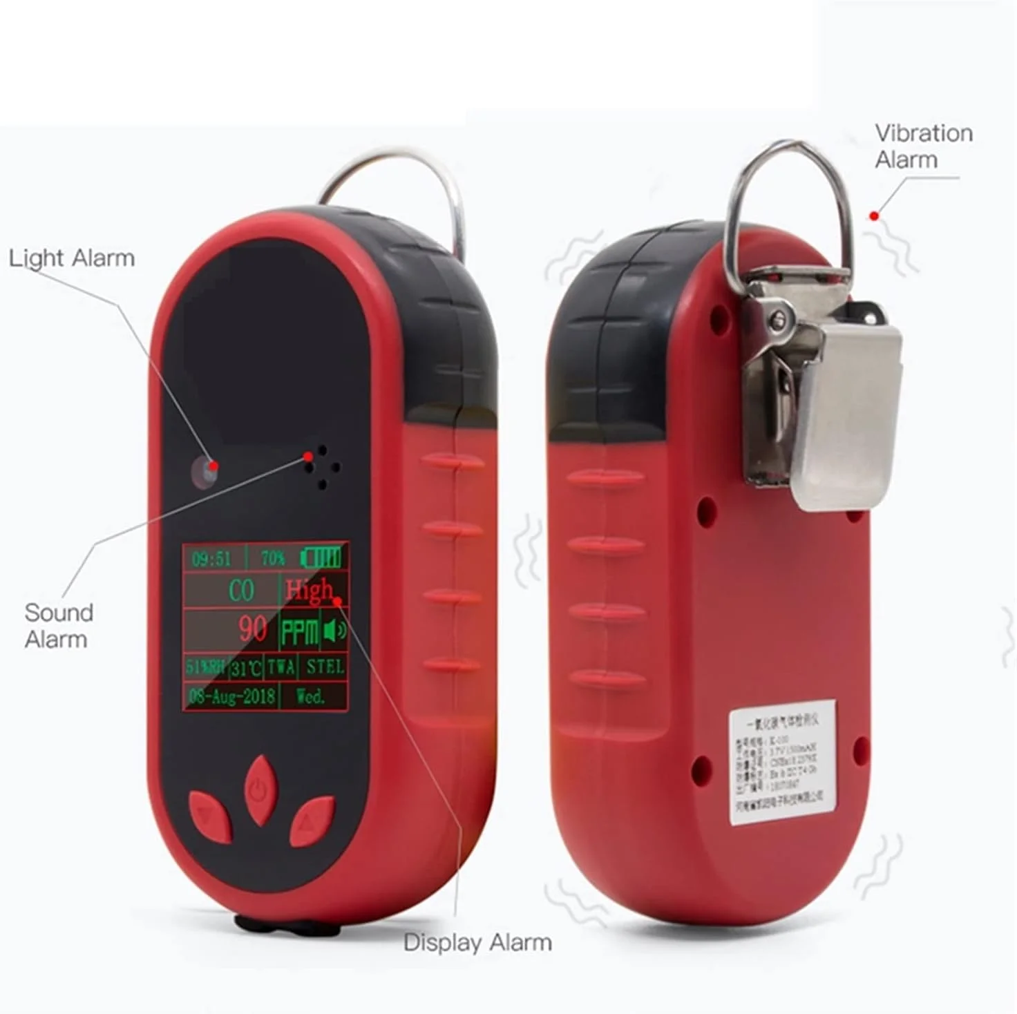 سنسور نشت گاز چندگانه GZDodek، ردیاب قابل حمل گاز آمونیاک NH3، چهار روش هشدار، ضد انفجار، USB قابل شارژ، آلارم گاز صنعتی Bosean با دقت و حساسیت بالا سنسور نشت گاز چندگانه GZDodek، ردیاب قابل حمل گاز آمونیاک NH3، چهار روش هشدار، ضد انفجار، USB قابل شارژ، آلارم گاز صنعتی Bosean با دقت و حساسیت بالا
