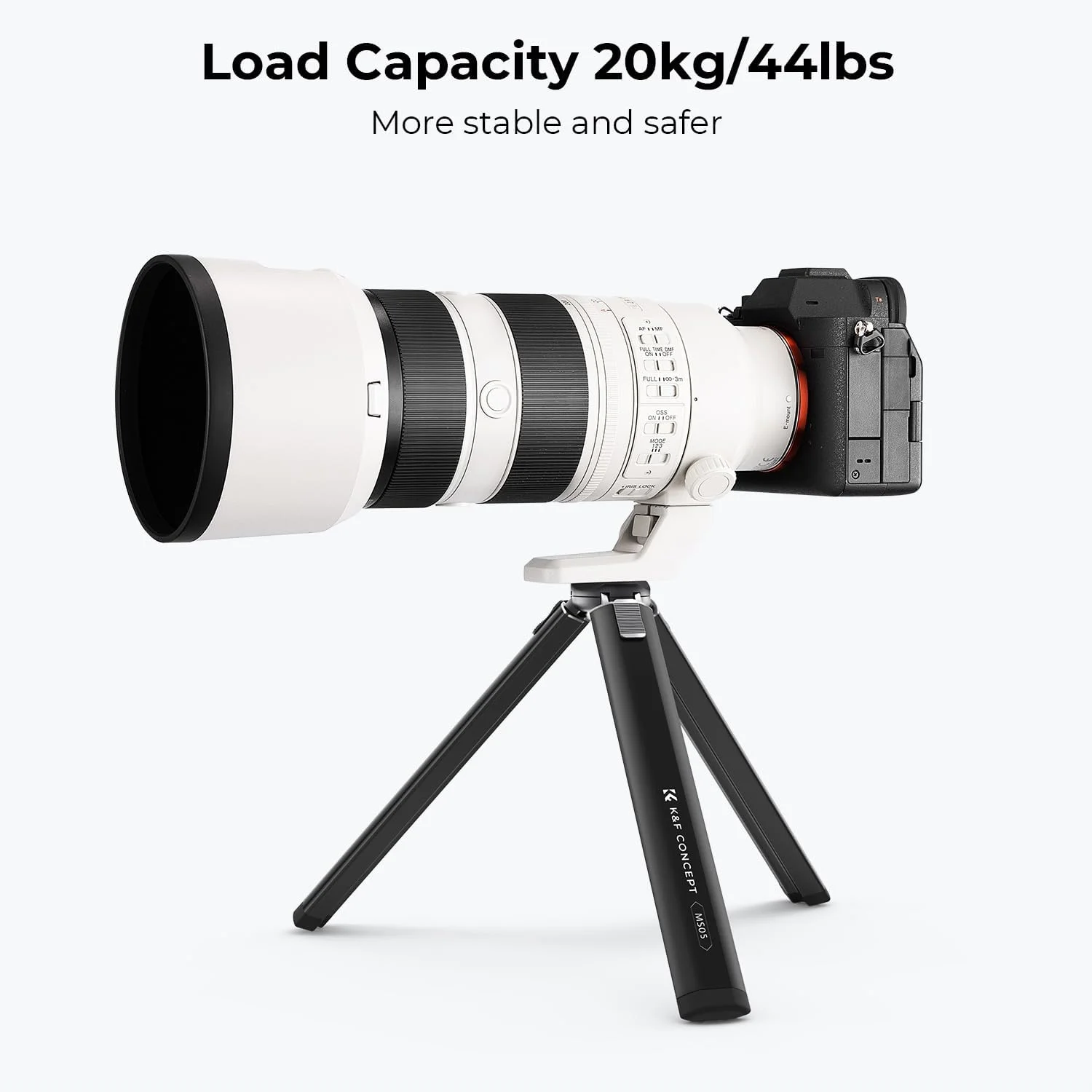 سه پایه فلزی کوچک پروژکتور دوربین K&F Concept، پایه رومیزی با پیچ 1/4 اینچی به همراه گیره تلفن همراه و ریموت کنترل بی سیم، تنظیم ارتفاع 2 مرحله ای - تحمل وزن تا 20 کیلوگرم، MS05 سه پایه فلزی کوچک پروژکتور دوربین K&F Concept، پایه رومیزی با پیچ 1/4 اینچی به همراه گیره تلفن همراه و ریموت کنترل بی سیم، تنظیم ارتفاع 2 مرحله ای - تحمل وزن تا 20 کیلوگرم، MS05