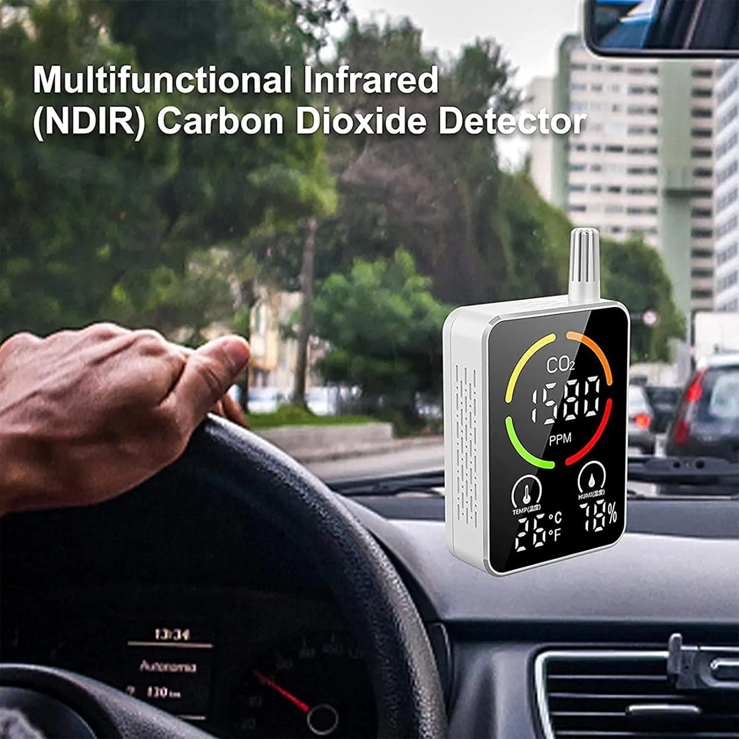 صفحه نمایش هوا GZDtdsd، ردیاب دی اکسید کربن CO2، صفحه نمایش دما و رطوبت کیفیت هوا، ردیاب رطوبت قابل حمل با سیستم هشدار خودکار، برای مدرسه، دفتر، خانه، رستوران. صفحه نمایش هوا GZDtdsd، ردیاب دی اکسید کربن CO2، صفحه نمایش دما و رطوبت کیفیت هوا، ردیاب رطوبت قابل حمل با سیستم هشدار خودکار، برای مدرسه، دفتر، خانه، رستوران.