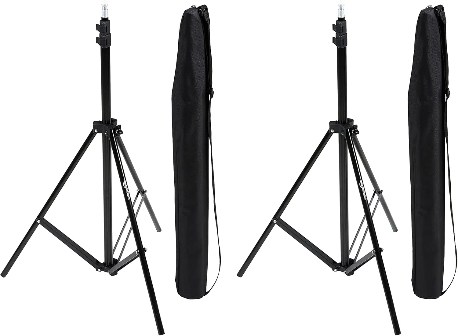 پایه سه پایه نورپردازی آلومینیومی آمازون بیسیکس با کیف - بسته 2 عددی، 0.8 - 2.04 متر، 1.6 کیلوگرم، مشکی پایه سه پایه نورپردازی آلومینیومی آمازون بیسیکس با کیف - بسته 2 عددی، 0.8 - 2.04 متر، 1.6 کیلوگرم، مشکی