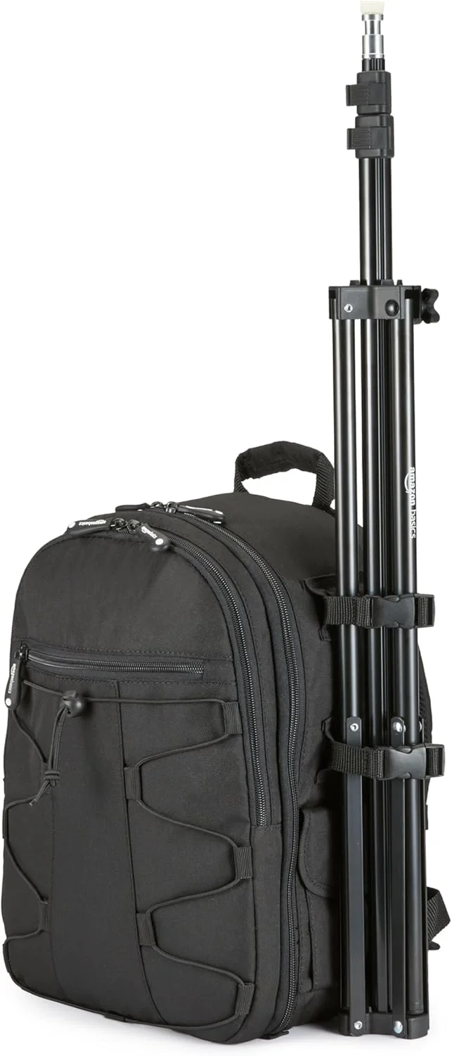 پایه سه پایه نورپردازی آلومینیومی آمازون بیسیکس با کیف - بسته 2 عددی، 0.8 - 2.04 متر، 1.6 کیلوگرم، مشکی پایه سه پایه نورپردازی آلومینیومی آمازون بیسیکس با کیف - بسته 2 عددی، 0.8 - 2.04 متر، 1.6 کیلوگرم، مشکی