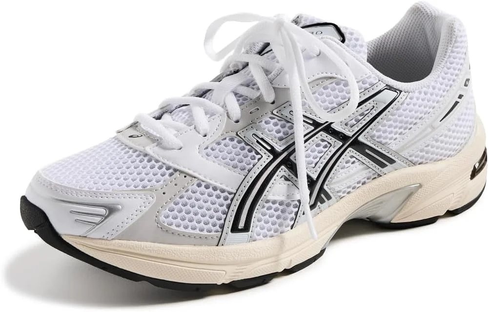 کفش ورزشی مردانه آسیکس مدل GEL-1130، سفید/خاکستری ابری، سایز 9 زنانه/7.5 مردانه