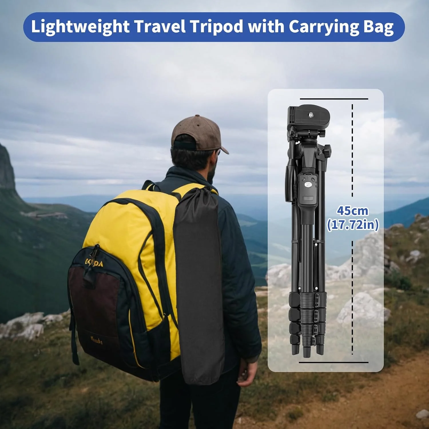 سه پایه دوربین TONEOF با ارتفاع 170 سانتی متر، پایه نگهدارنده گوشی با صفحه رهاسازی سریع، پایه دوربین با ریموت و کیف مسافرتی، سه پایه گوشی برای فیلمبرداری، سه پایه تلفن هوشمند برای تلفن/دوربین/DSLR/وب کم/پروژکتور/نور